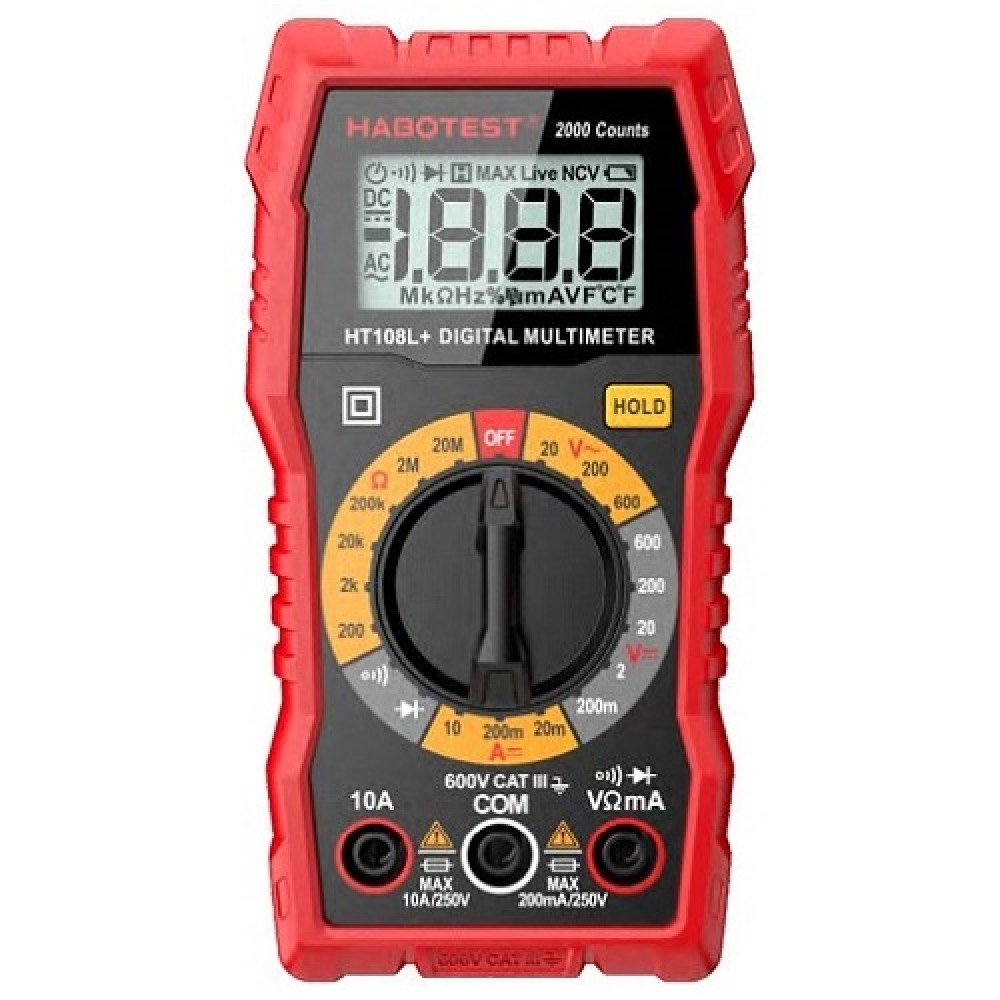Multimeter DC600V/10A, AC600V